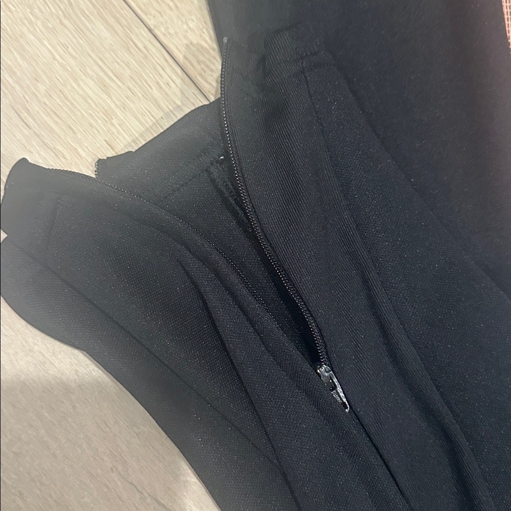 Adidas Women's Black Joggers with Pink and White Stripes - Picture 3 of 6